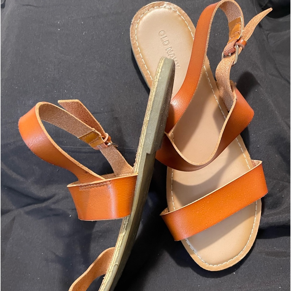 Old Navy Sandals Size 9 Women’s Strappy Ankle Gladiator Sandals - Picture 2 of 6